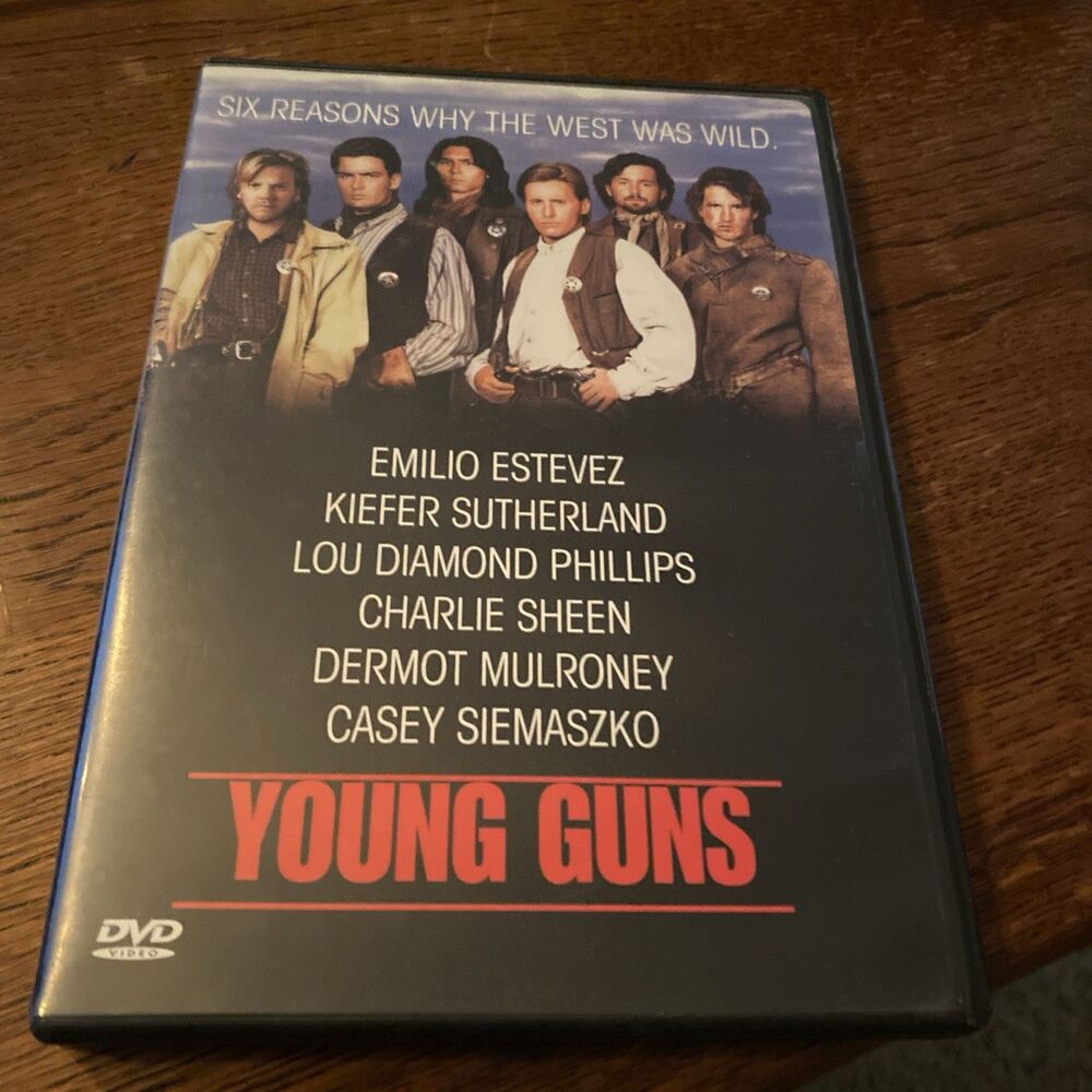 Young Guns (1988) Very Good Classic Western DVD Estevez, Sutherland, Sheen